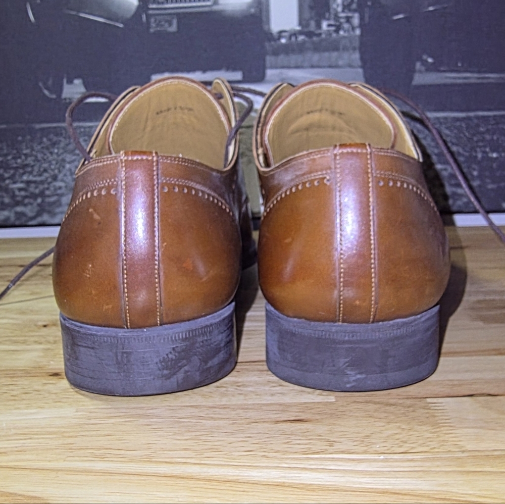 Magnanni Men’s Cap Toe Derby / Chukka Oxford – Cognac – New Without Box 13 - Picture 2 of 7